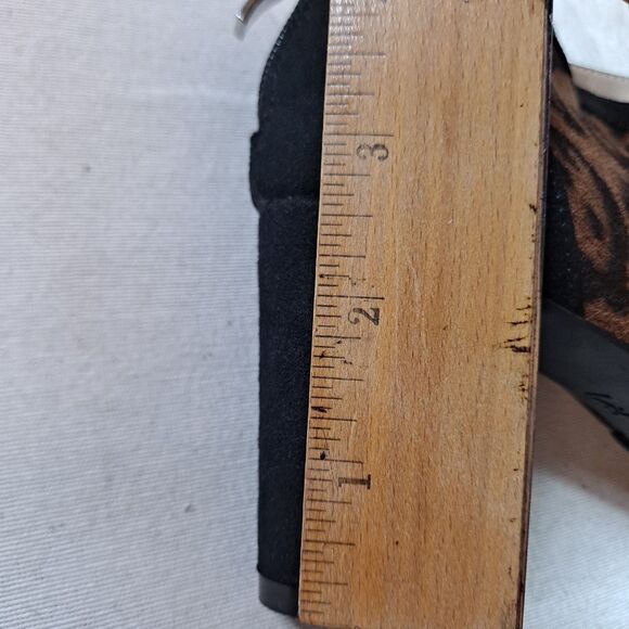 LifeStride Glamour Ankle Boots Womens Size 6.5M Leopard Print Fabric Brown Black - Picture 11 of 11